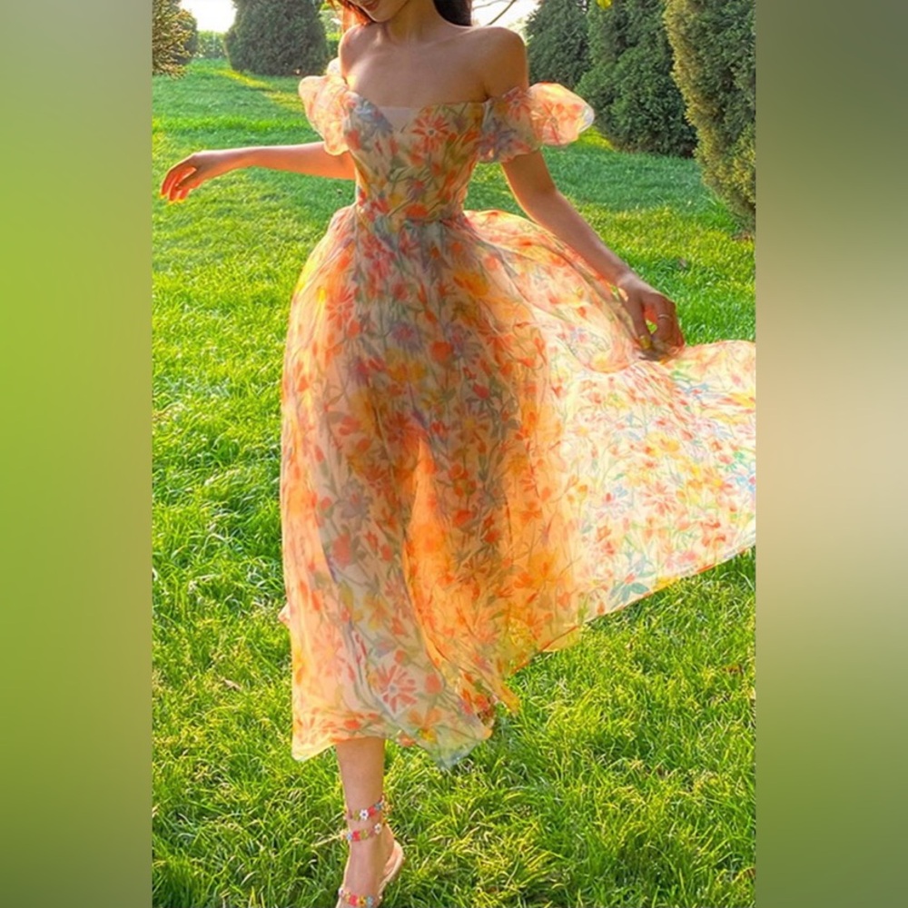 Floral cottagecore summer dress NWOT